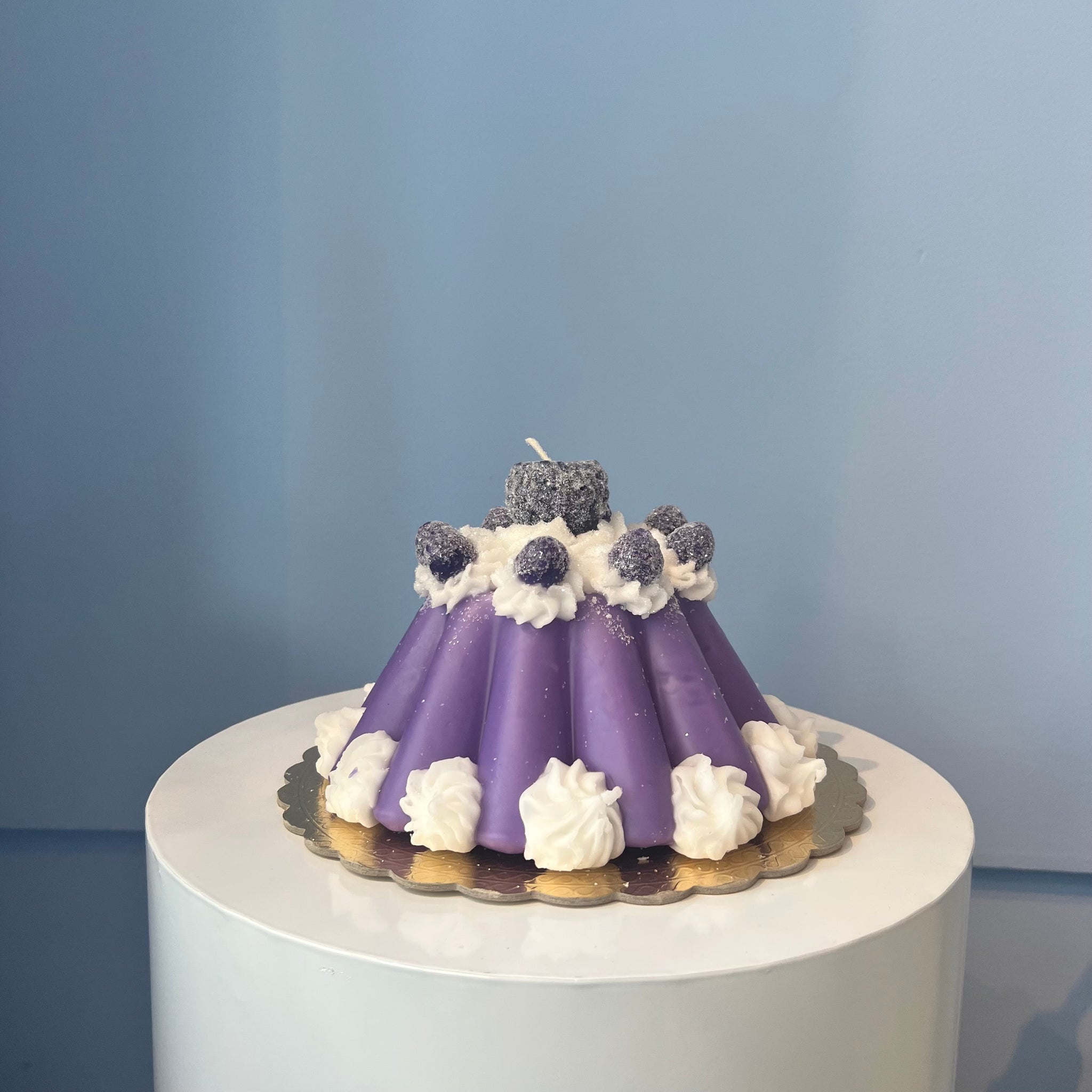 Violet Fancy Cake Candle