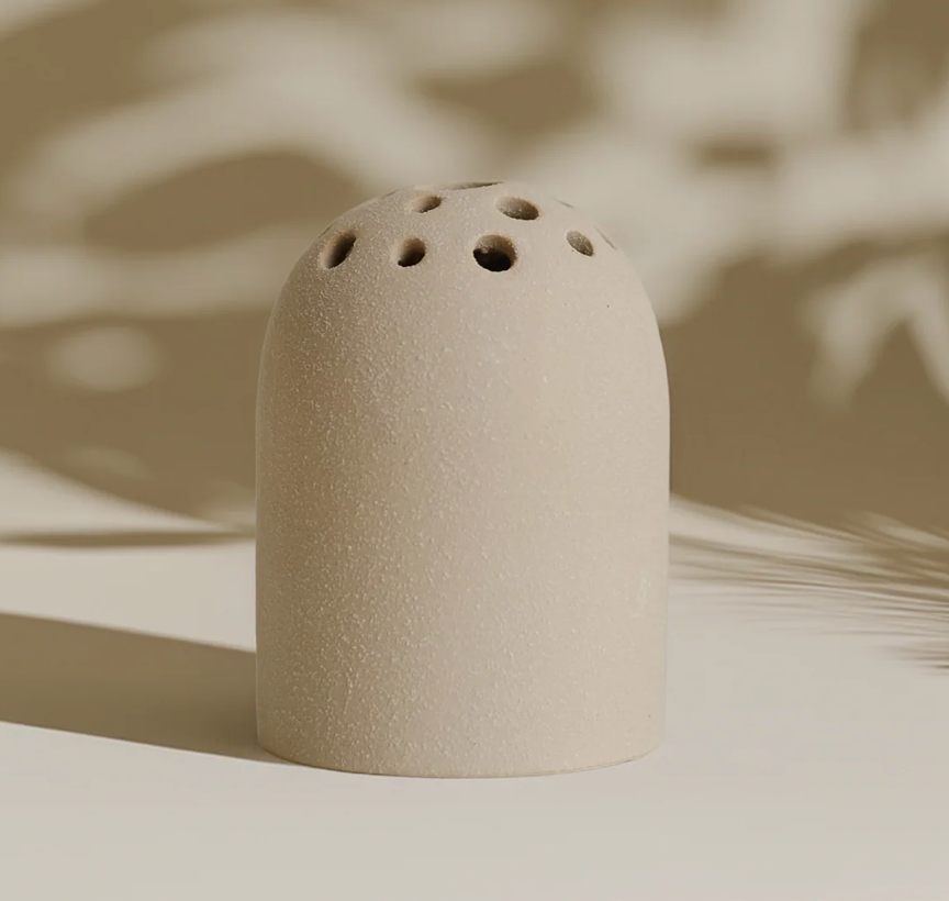 Dome Ceramic Flower Frog Vase